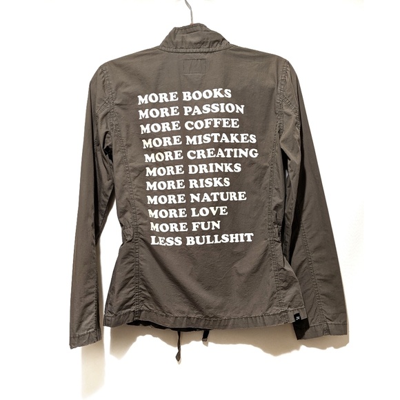 Jac Vanek Jackets & Blazers - Jac Vanek Sz S Green Military Less Bullshit Jacket